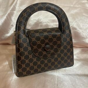 Elegant Brown Patterned Handbag